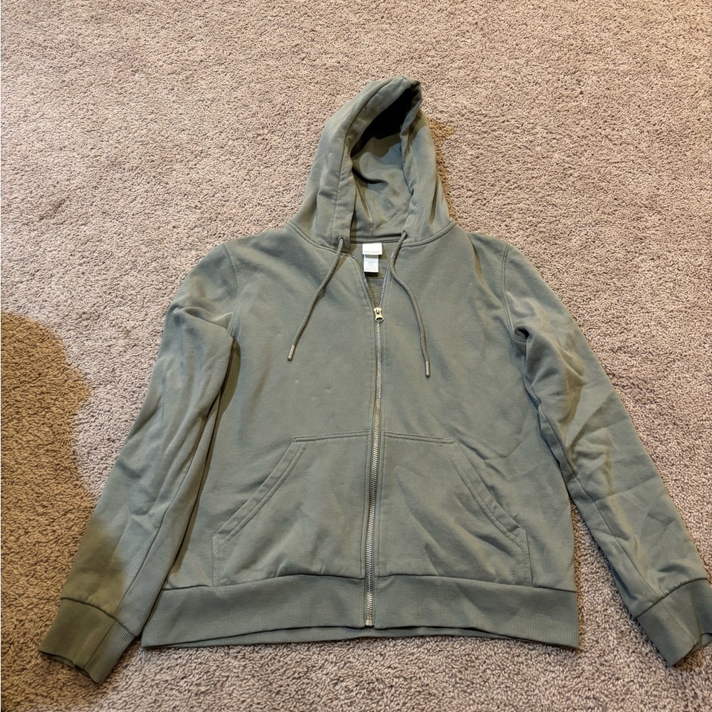 H&M Olive Zip-Up Jacket
